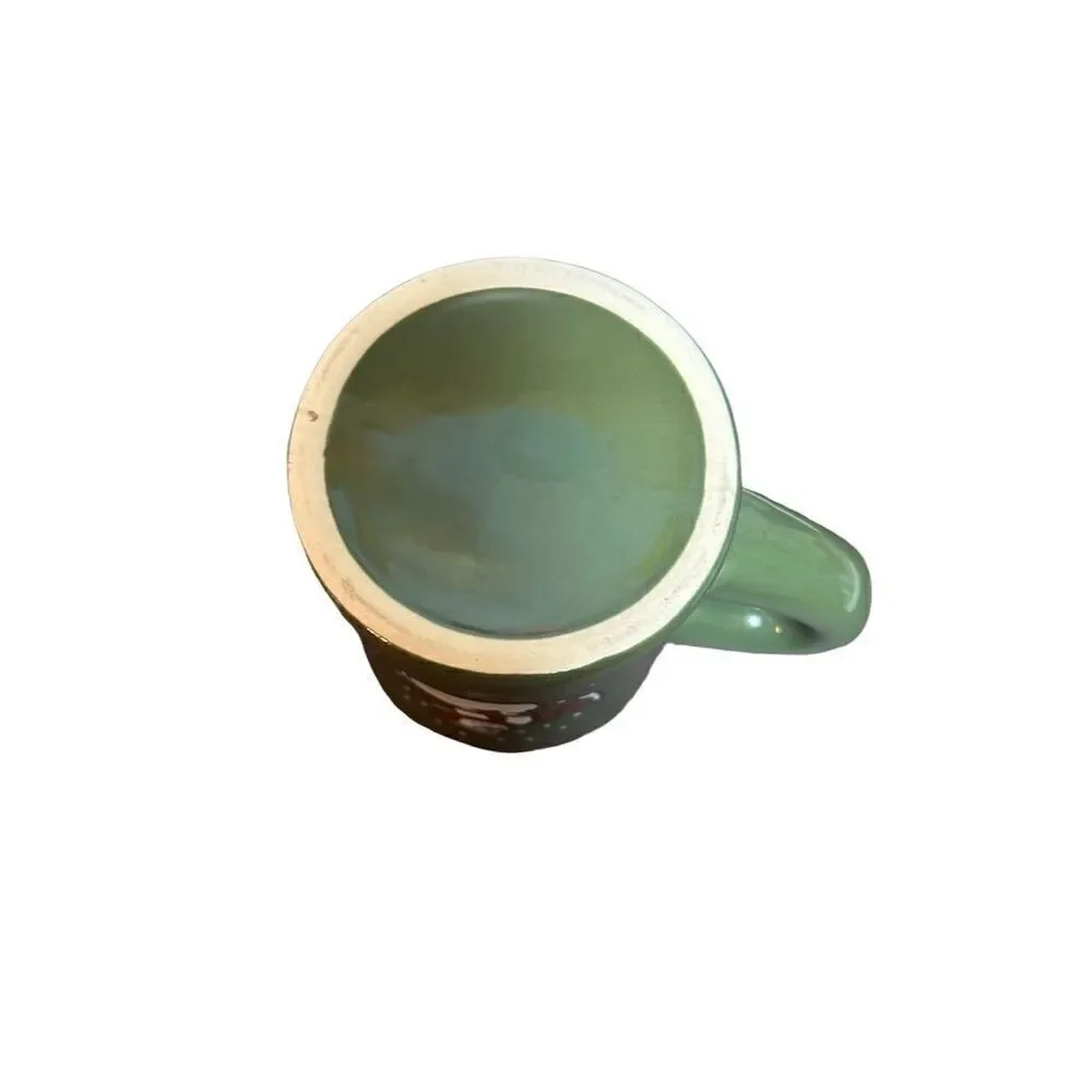 Life Is Good Green Mug with Snowman Design - Winter Christmas Gift